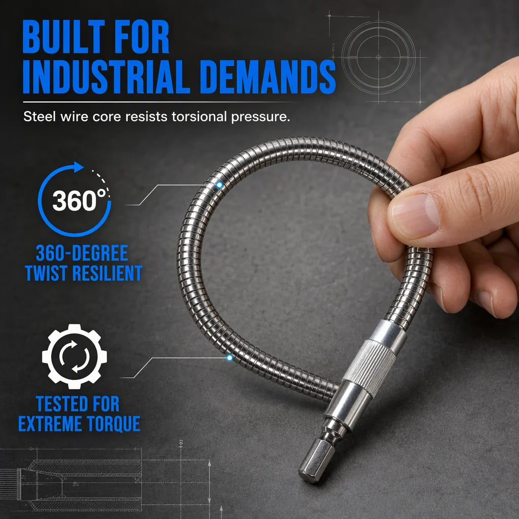 ⏳Limited-Time Offer⏰ Flexible Metal Shaft Extension for Drills and Screwdrivers
