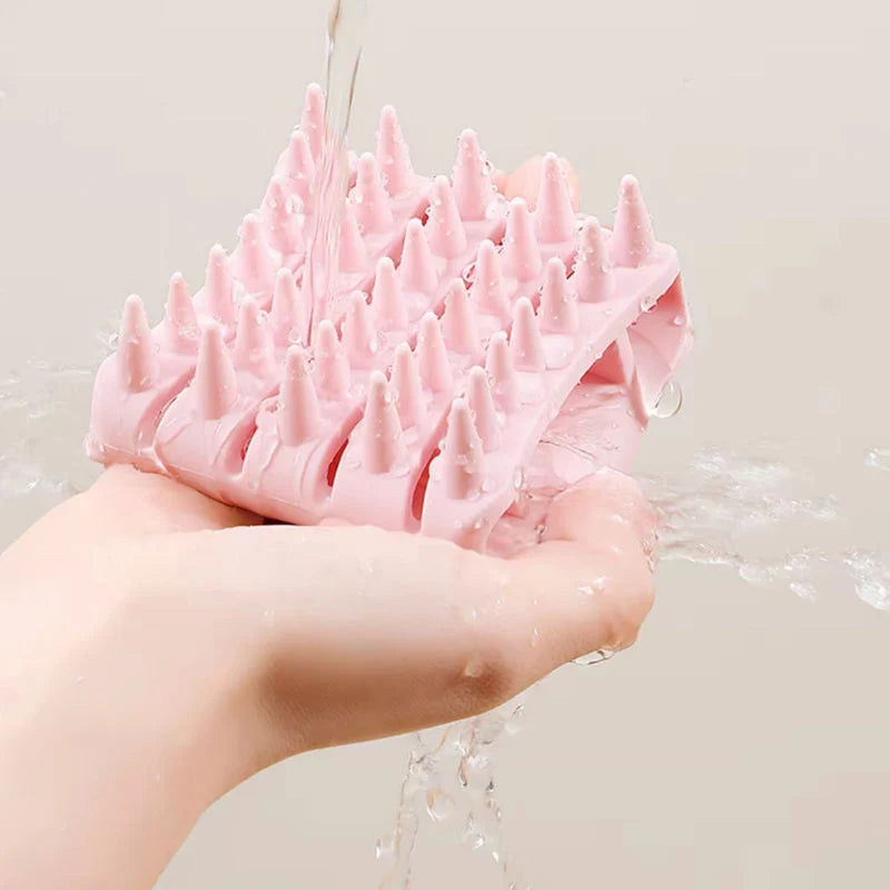 🧖🪮Soft Silicone Scalp Massager Shampoo Brush | Soothing Massage & Helps Remove Scalp Residue During Hair Washing😌
