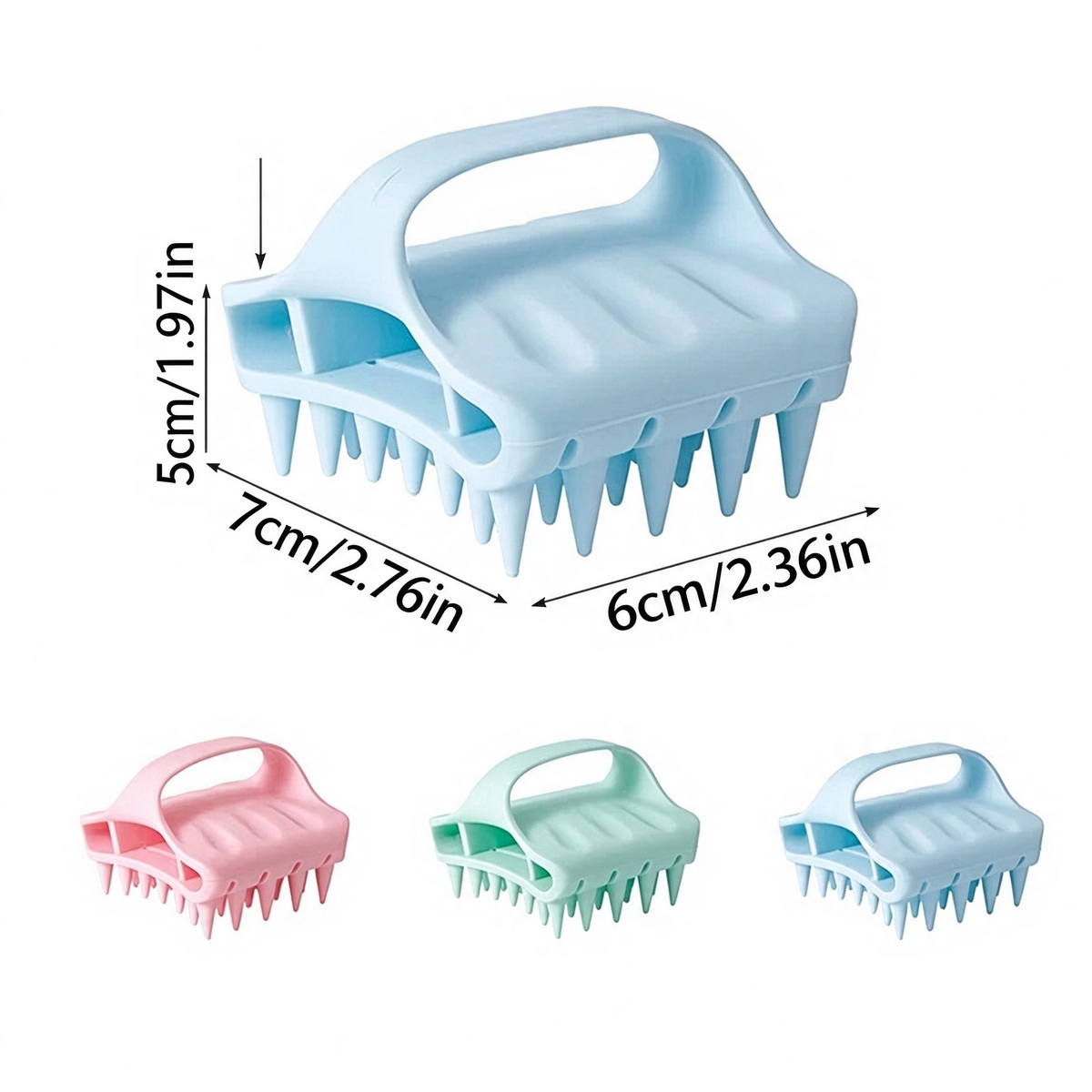 🧖🪮Soft Silicone Scalp Massager Shampoo Brush | Soothing Massage & Helps Remove Scalp Residue During Hair Washing😌