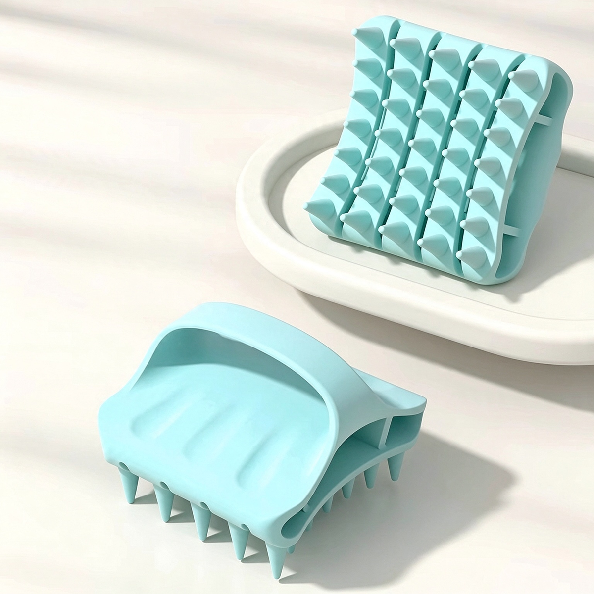 🧖🪮Soft Silicone Scalp Massager Shampoo Brush | Soothing Massage & Helps Remove Scalp Residue During Hair Washing😌