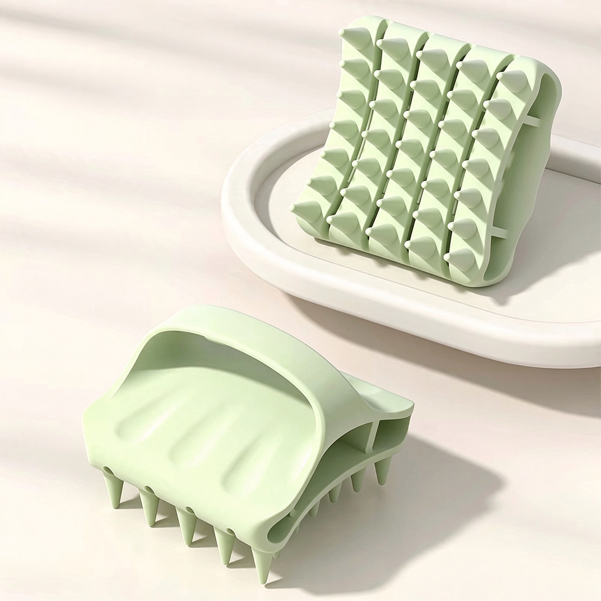 🧖🪮Soft Silicone Scalp Massager Shampoo Brush | Soothing Massage & Helps Remove Scalp Residue During Hair Washing😌
