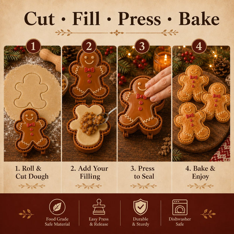 🔥🔥Only $16.99 Last Day Promotion!✨ 🎄16-Design Christmas Mini Pie Mold Collection 🥧