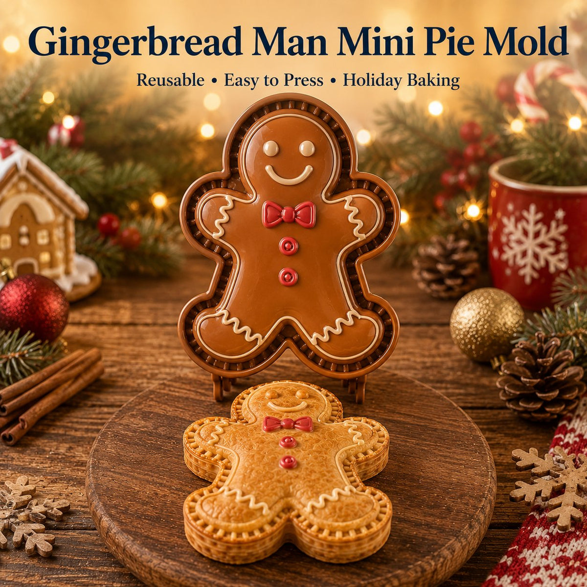 🔥🔥Only $16.99 Last Day Promotion!✨ 🎄16-Design Christmas Mini Pie Mold Collection 🥧