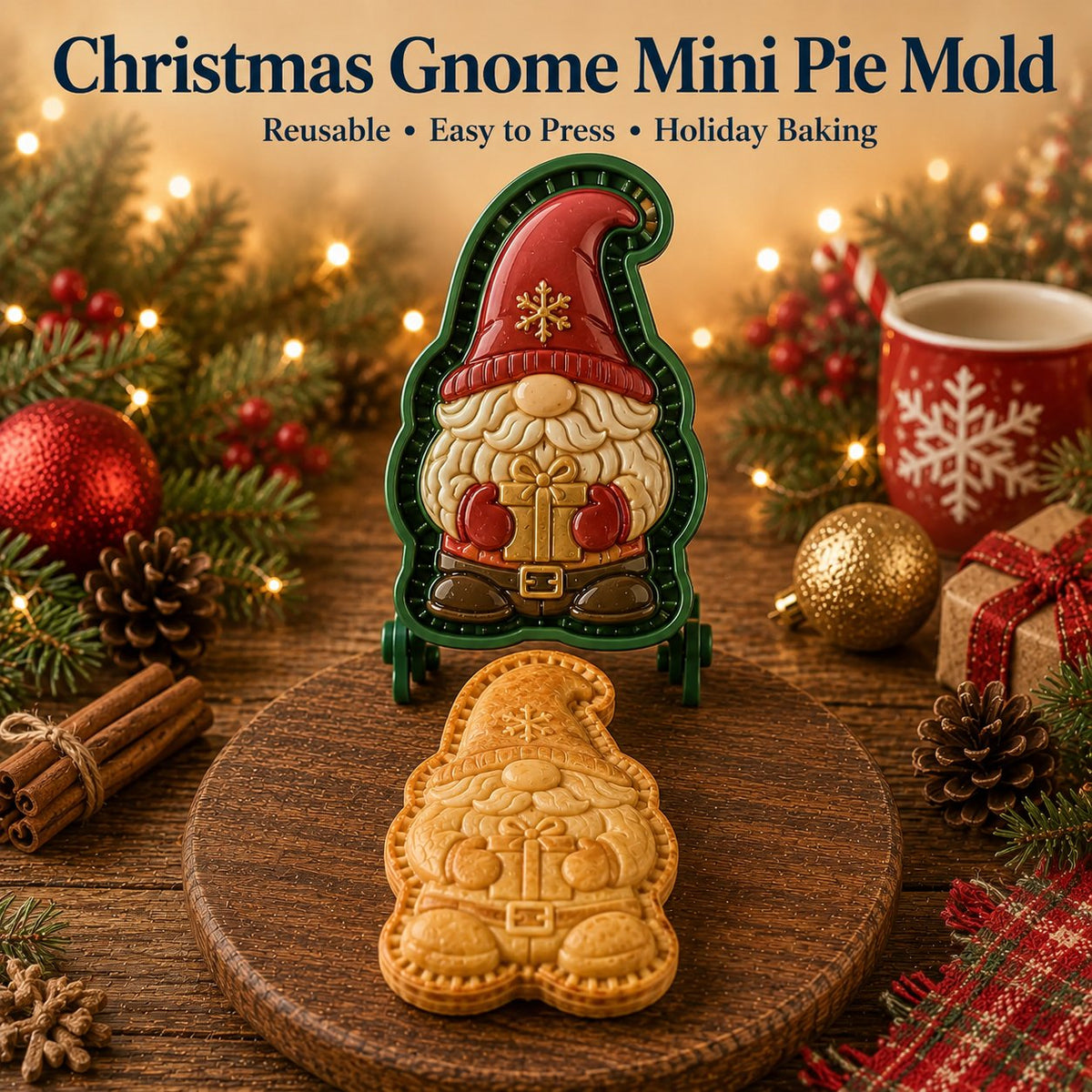 🔥🔥Only $16.99 Last Day Promotion!✨ 🎄16-Design Christmas Mini Pie Mold Collection 🥧