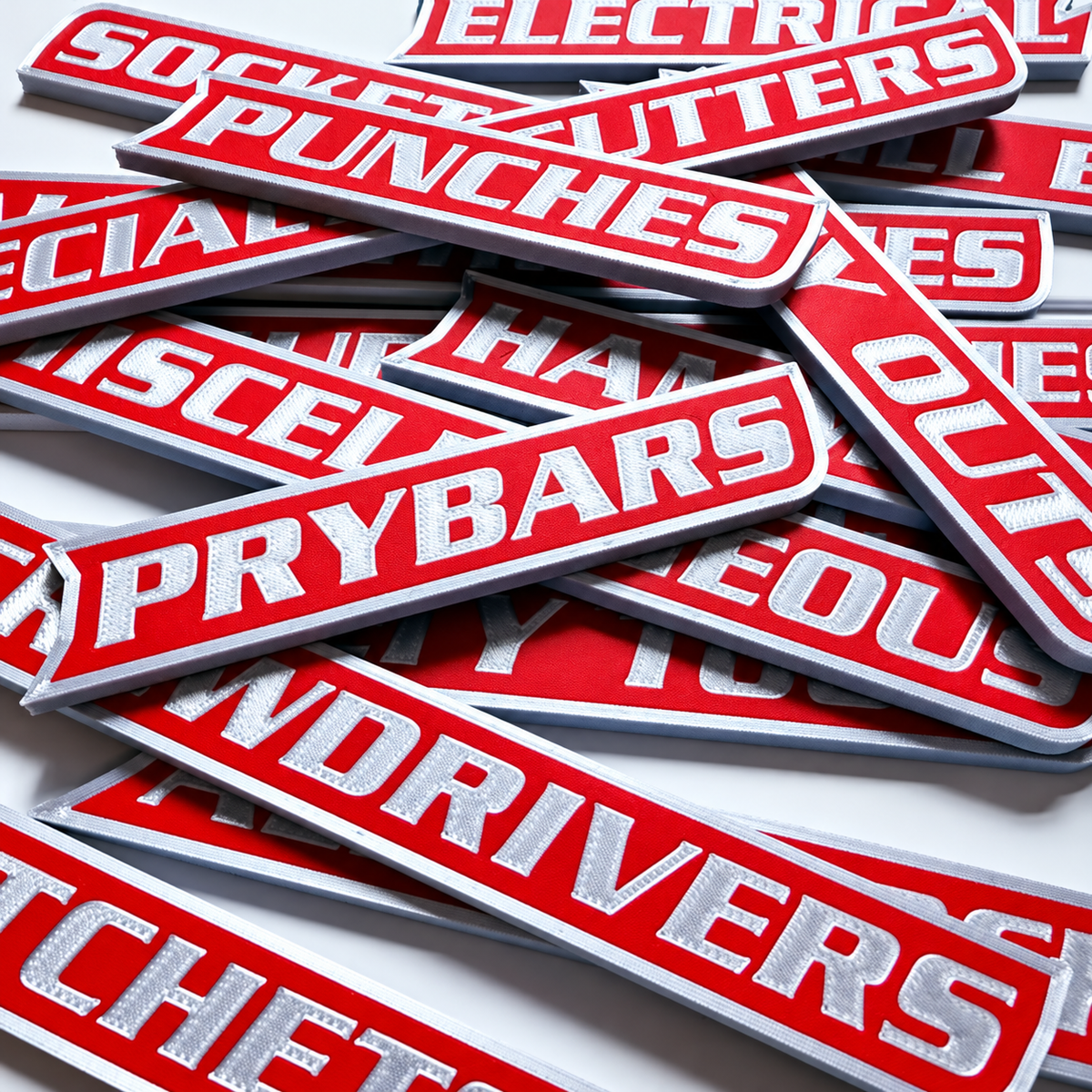 Custom Premium Magnetic Toolbox Labels for Tool Organization - 12 Pack of High Quality 3D Printed Personalized Magnets