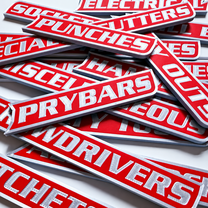 Custom Premium Magnetic Toolbox Labels for Tool Organization - 12 Pack of High Quality 3D Printed Personalized Magnets