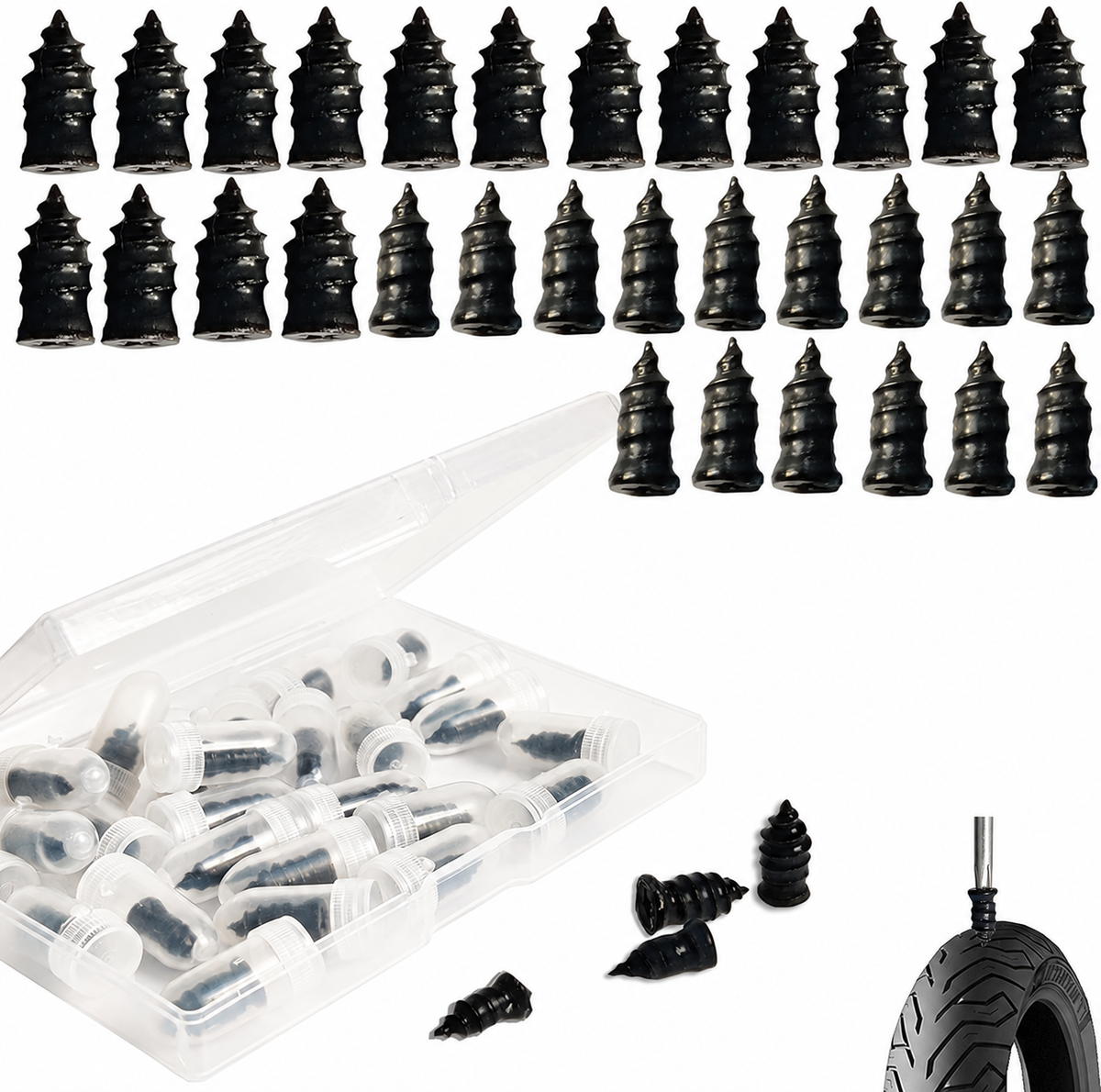 🚗Tire Repair Rubber Nails Kit
