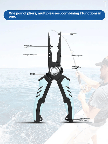🎣🔧 Stainless Steel Multifunction Fishing Pliers – Cut, Grip & Tackle More Jobs