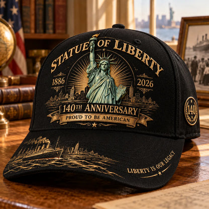💝 Last Day 49% Off – 🗽 Statue of Liberty 140th Anniversary 1886–2026 Heritage Cap | Cotton-Poly Blend • Commemorative Design • Adjustable Fit 🇺🇸