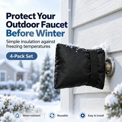 ❄️ Outdoor Faucet Cover | Winter Freeze Protection Insulated Spigot Protector