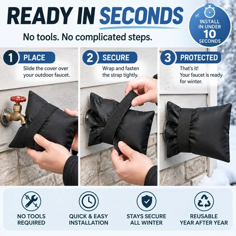 Insulated Outdoor Faucet Cover ❄️ – Winter Freeze Protection | Special Sale