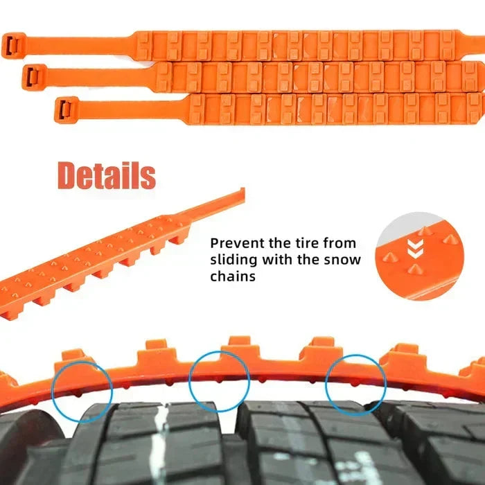 🚨 Instant Safety | Universal Nylon Tire Chains ⚡【50% OFF】
