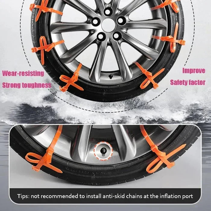🚨 Instant Safety | Universal Nylon Tire Chains ⚡【50% OFF】