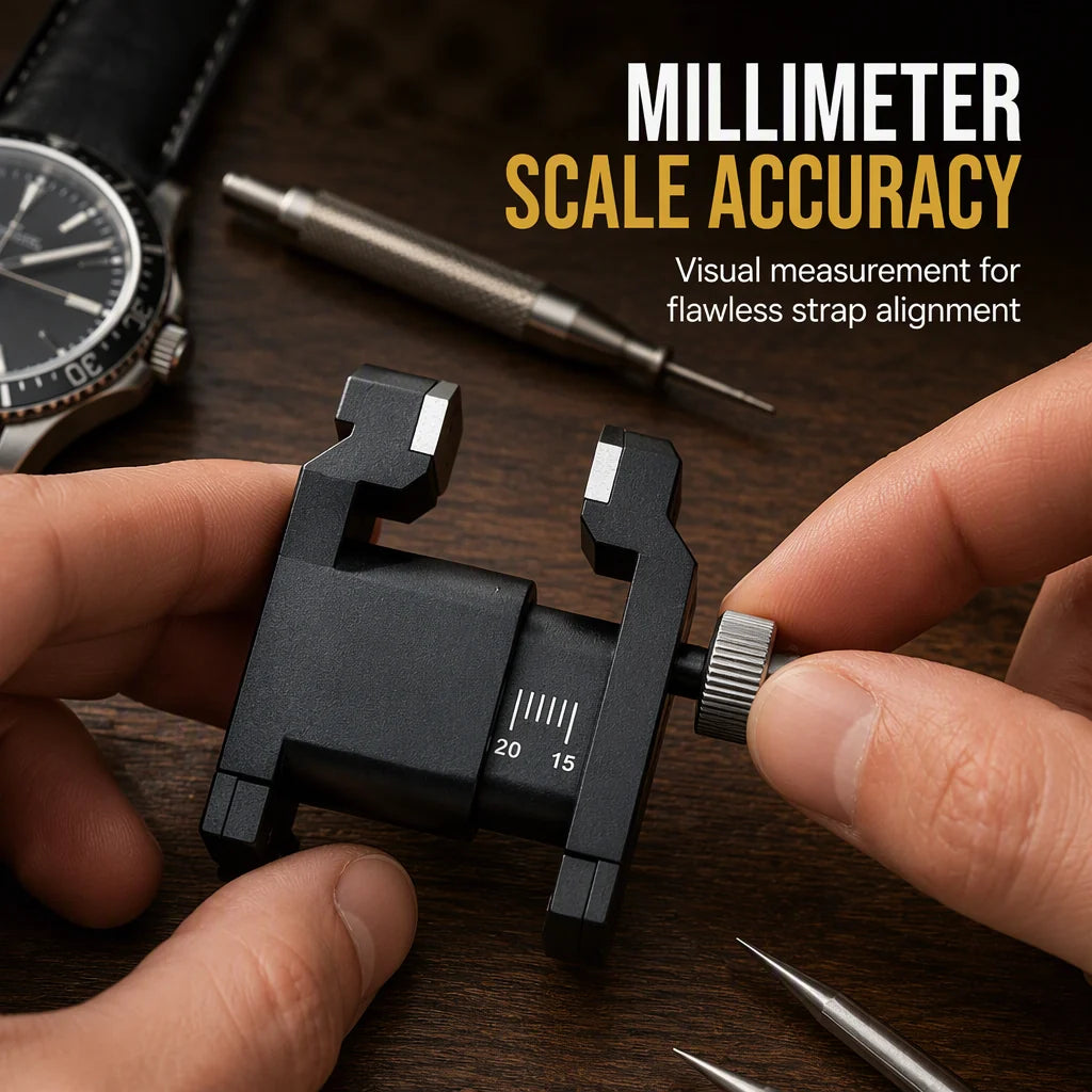 ⌚✨ Spring Bar Plier Tool – 50% Off! Dual-fork Precision, Adjustable Mm Scale, Replaceable Alloy Tips – Scratch-free Strap Changes. 🛠️