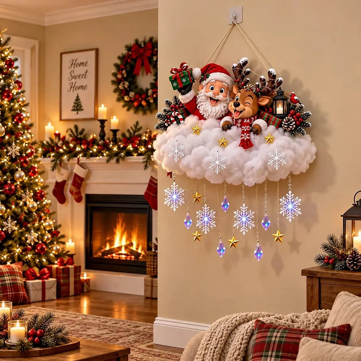 ✨Magical Christmas Glow Cloud Wall Hanging✨