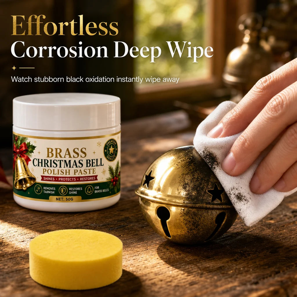 📢 50% Off! Brass & Copper Polish Cream – Removes Tarnish & Restores Shine To Bells & Home Decor ✨⭐
