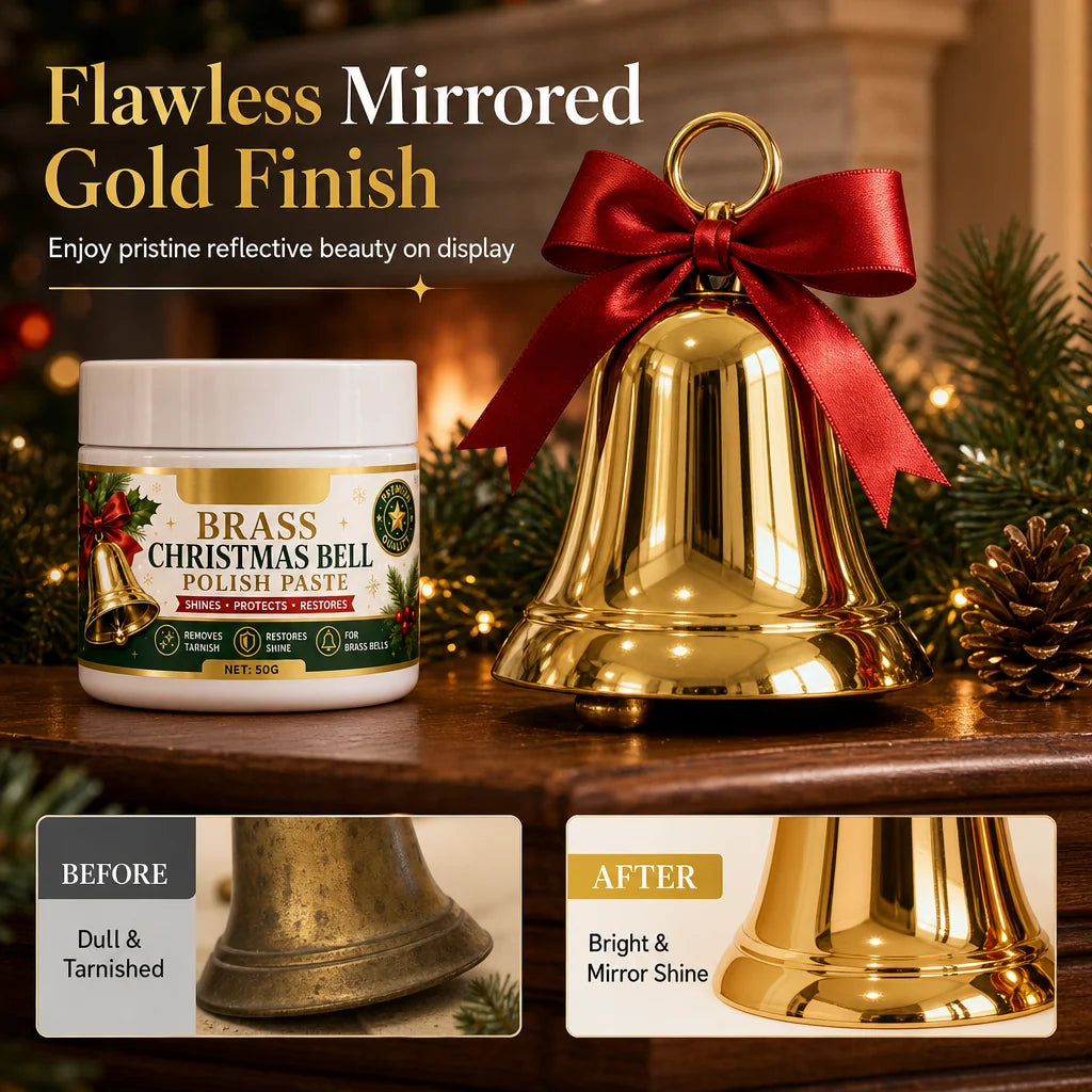 📢 50% Off! Brass & Copper Polish Cream – Removes Tarnish & Restores Shine To Bells & Home Decor ✨⭐