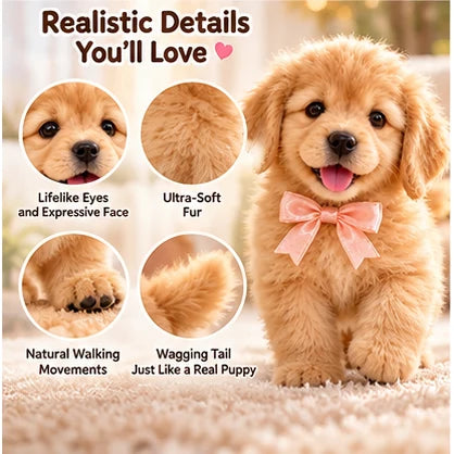 🎄49% OFF🐕🐾 Golden Buddy™ Realistic Robot Golden Retriever Puppy.