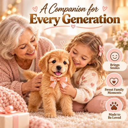 🎄49% OFF🐕🐾 Golden Buddy™ Realistic Robot Golden Retriever Puppy.