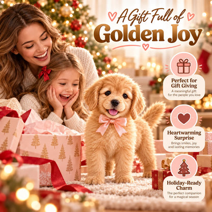 🎄49% OFF🐕🐾 Golden Buddy™ Realistic Robot Golden Retriever Puppy.