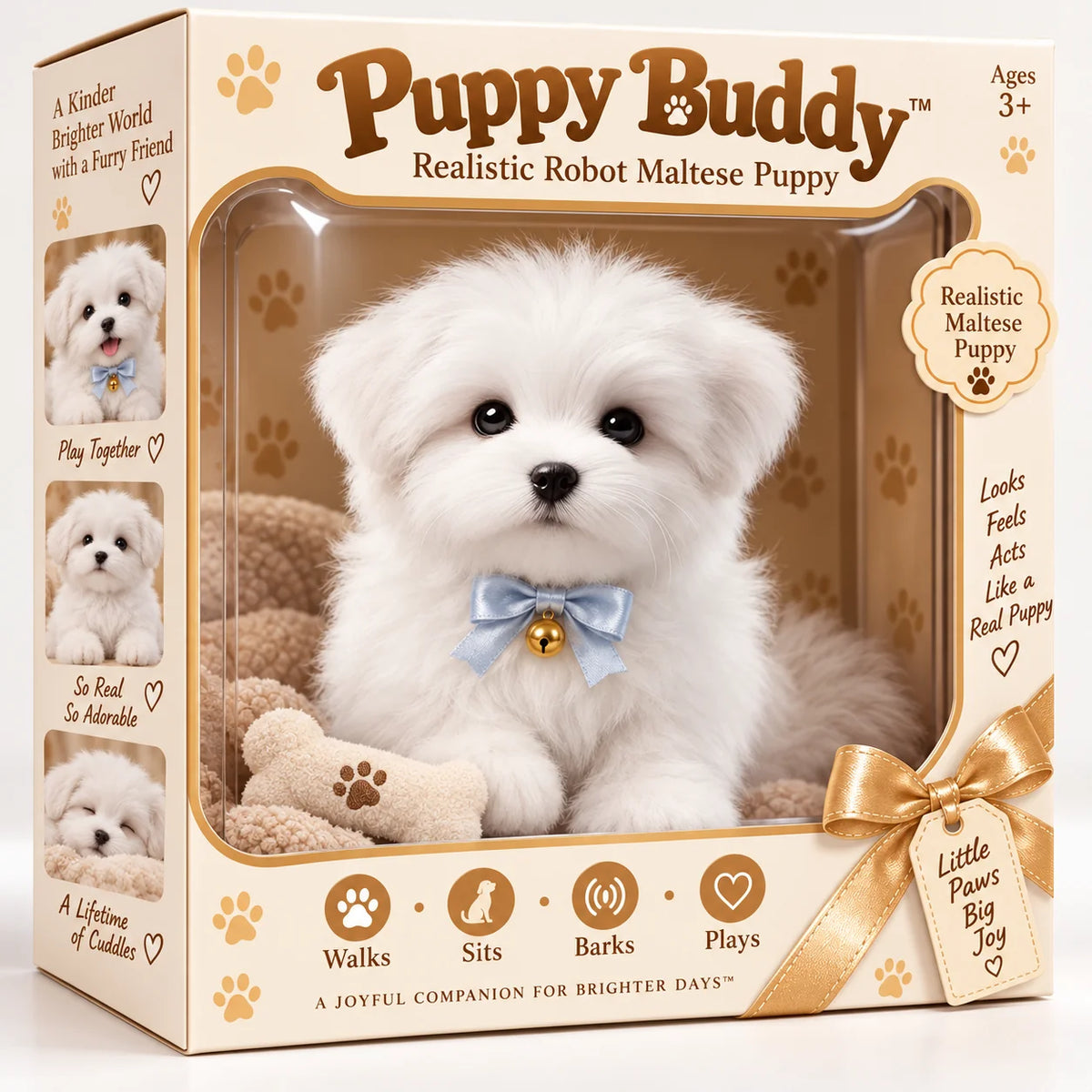 🎄49% OFF🐕🐾 Golden Buddy™ Realistic Robot Golden Retriever Puppy.