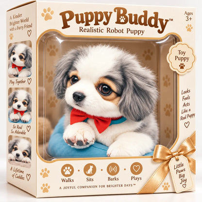🎄49% OFF🐕🐾 Golden Buddy™ Realistic Robot Golden Retriever Puppy.