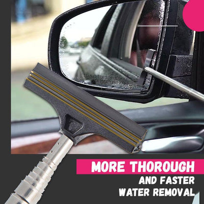 🚗 Retractable Rearview Mirror Wiper – Easy Rainwater Removal Tool