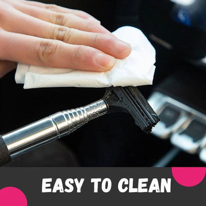 🚗 Retractable Rearview Mirror Wiper – Easy Rainwater Removal Tool
