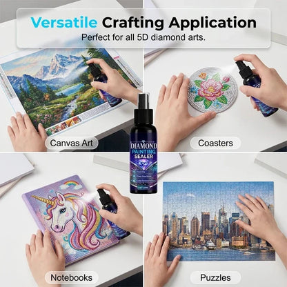 💎✨ Diamond Art Sealer Spray – Locks Beads, Glossy Finish, Fast‑Drying &amp; Long‑Lasting