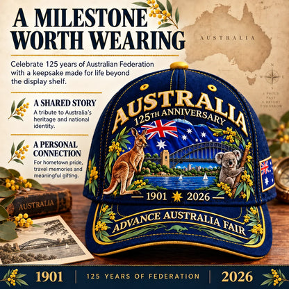 🦘Australia 125th Anniversary 1901–2026 Commemorative Cap