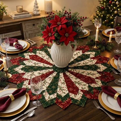 👉🔥💯Christmas Flower Diatomaceous Earth Placemat丨Finished Mat