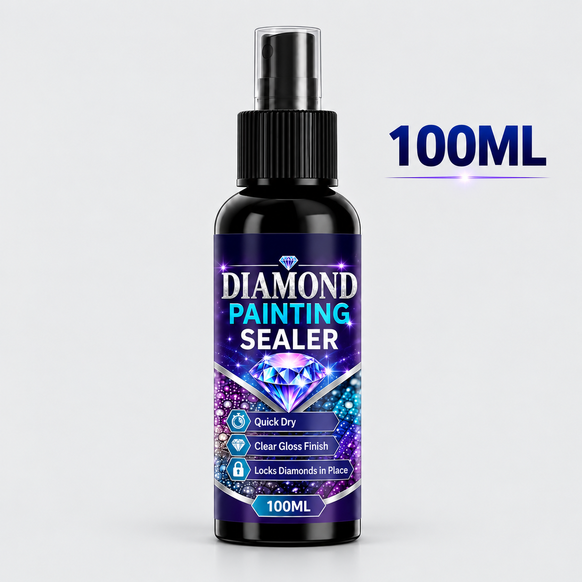 💎✨ Diamond Art Sealer Spray – Locks Beads, Glossy Finish, Fast‑Drying &amp; Long‑Lasting