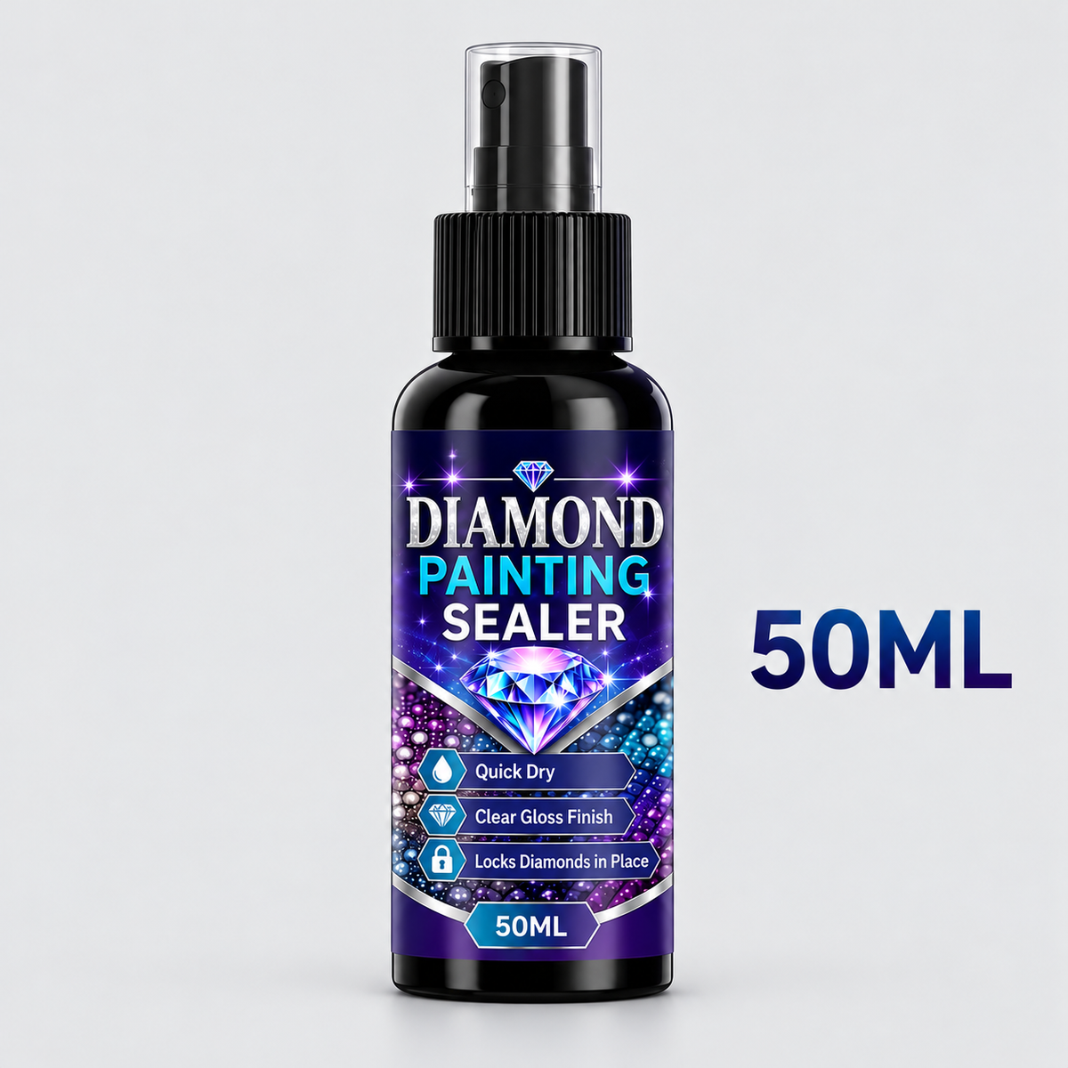 💎✨ Diamond Art Sealer Spray – Locks Beads, Glossy Finish, Fast‑Drying &amp; Long‑Lasting