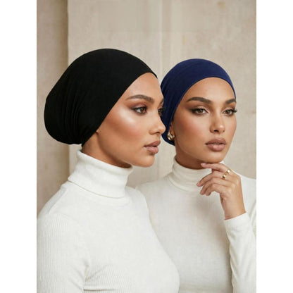 3-Pack Jersey Hijab Undercaps – Comfortable Flat-Top Design 🧕