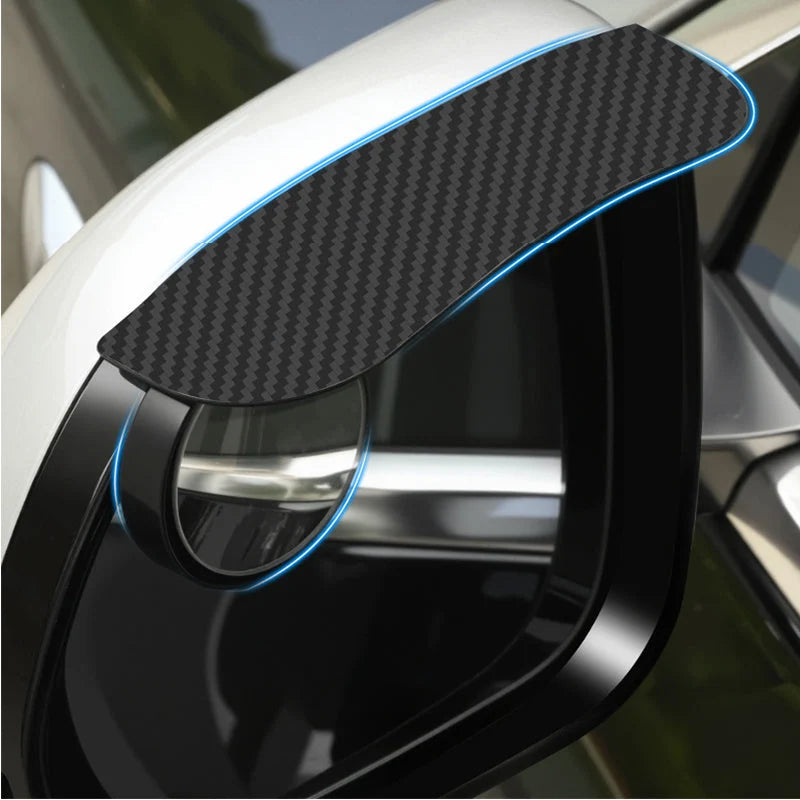 Adjustable Blind Spot Mirrors With Rain Visor