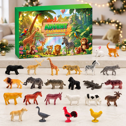🎄24pcs Mini Animal Blind Box Advent Calendar ✨Christmas 24 Days Countdown Surprise Toy for Kids