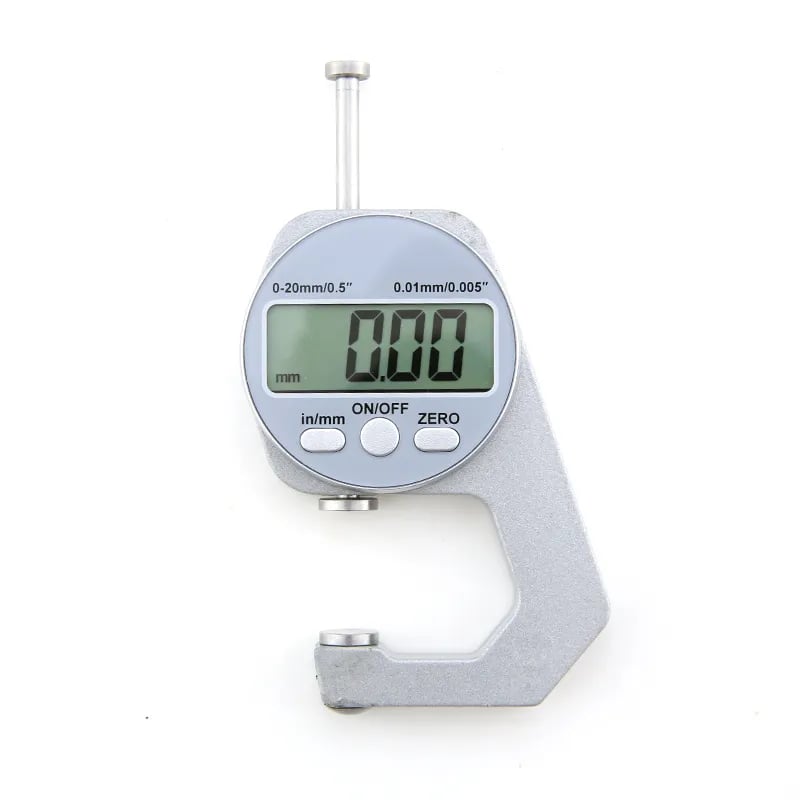 📏 Digital Thickness Gauge – 0–20mm Flat-Head Measuring Tool