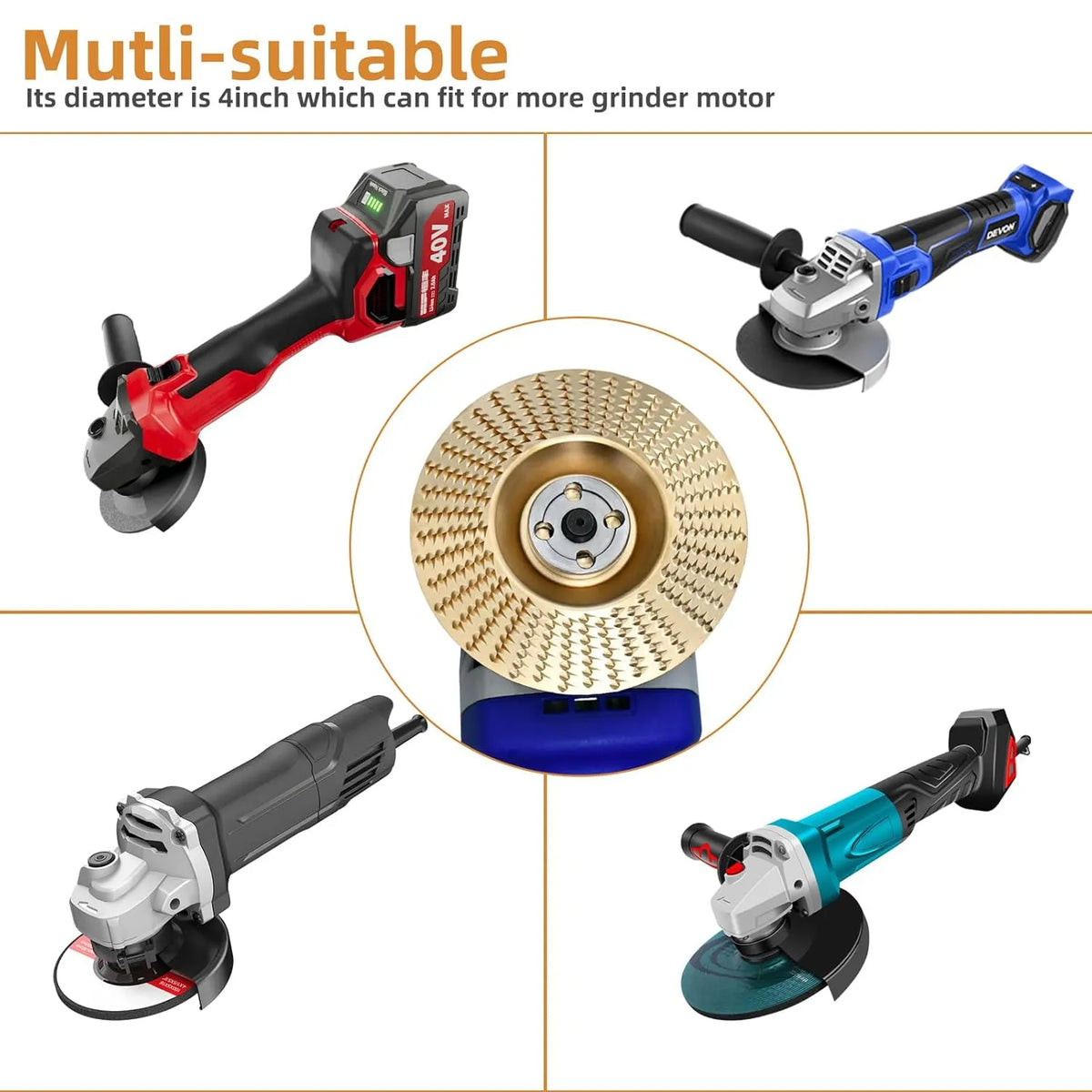 3-Piece Wood Carving Disc Set 🪵 – Precision Shaping Tools