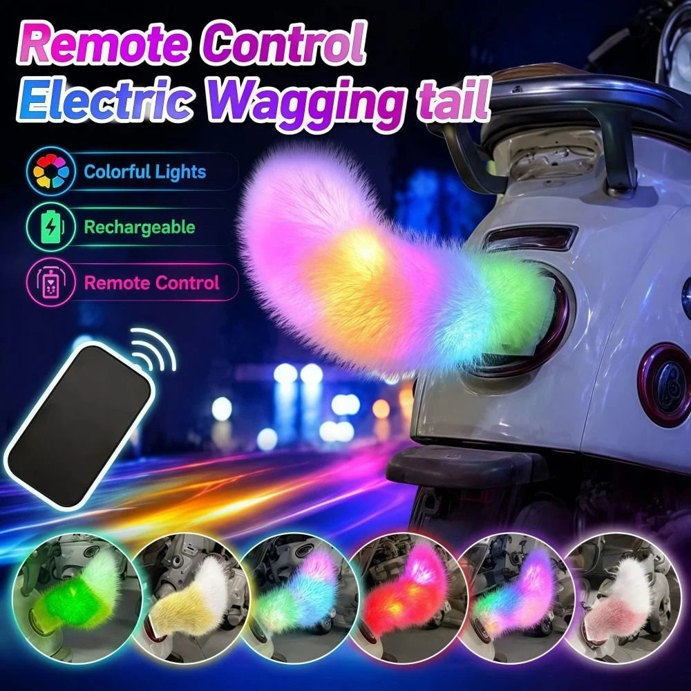 🐶✨ Wagging Car Tail Accessory – Remote Controlled Fun for Your Vehicle