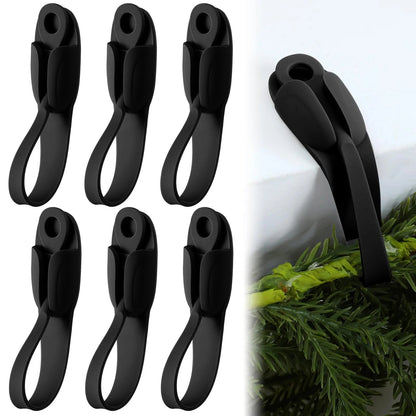 🎄 No-Drill Christmas Garland Hangers – Easy Mantel Decorating Hooks