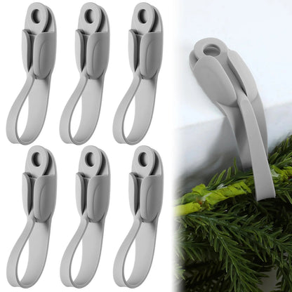 🎄 No-Drill Christmas Garland Hangers – Easy Mantel Decorating Hooks