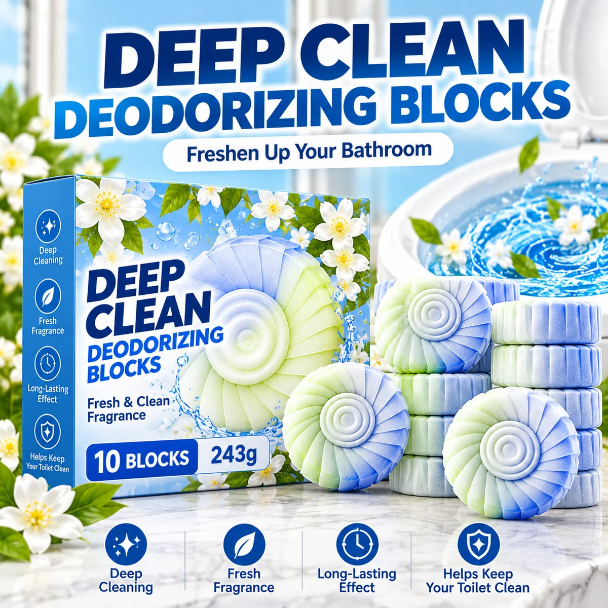 ✨ Gardenia Scent Toilet Cleaning Gel – Fresh & Long-Lasting