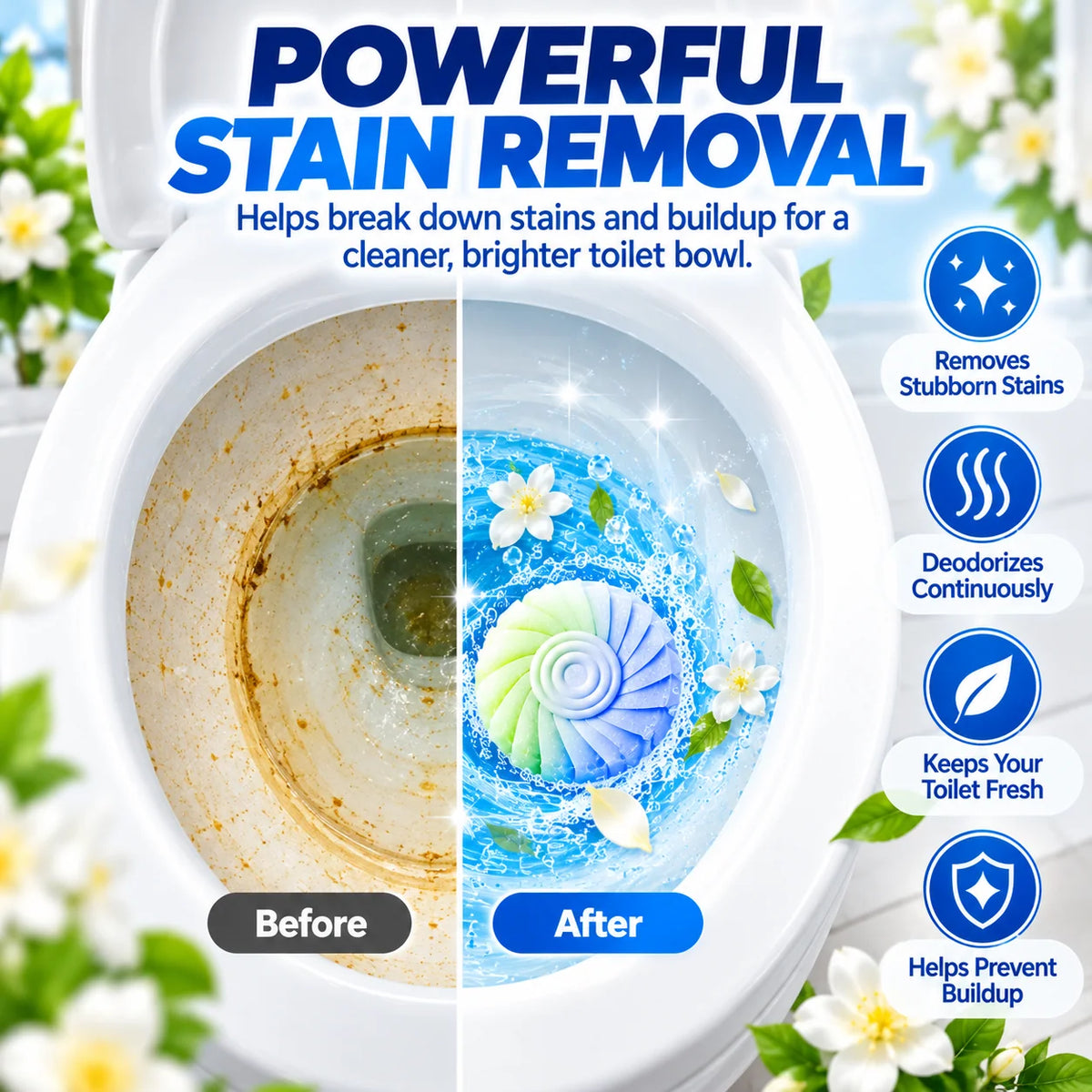 ✨ Gardenia Scent Toilet Cleaning Gel – Fresh & Long-Lasting
