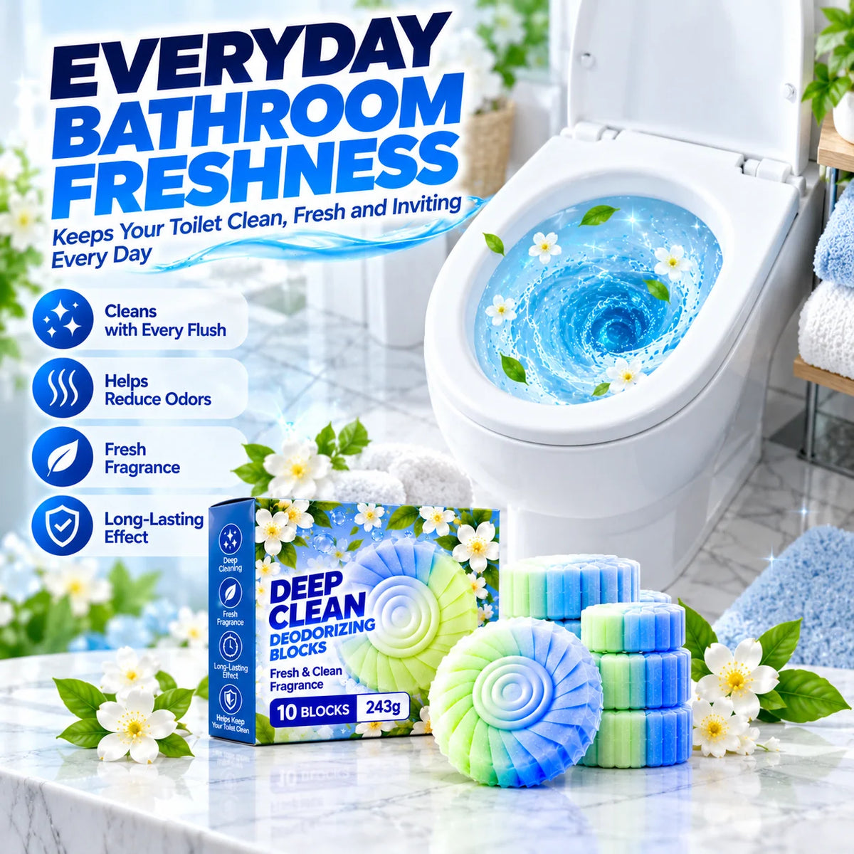 ✨ Gardenia Scent Toilet Cleaning Gel – Fresh & Long-Lasting