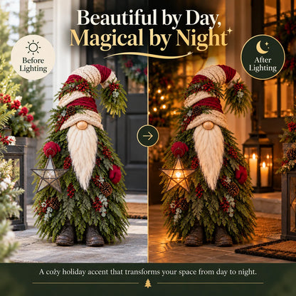 Evergreen Star Gnome™ Lighted Christmas Woodland Decor