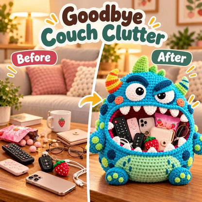 Clutter Munchers Hungry Monster Diy Crochet Storage Buddies 👾🧶