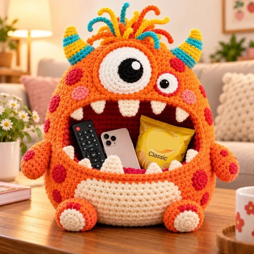 Clutter Munchers Hungry Monster Diy Crochet Storage Buddies 👾🧶