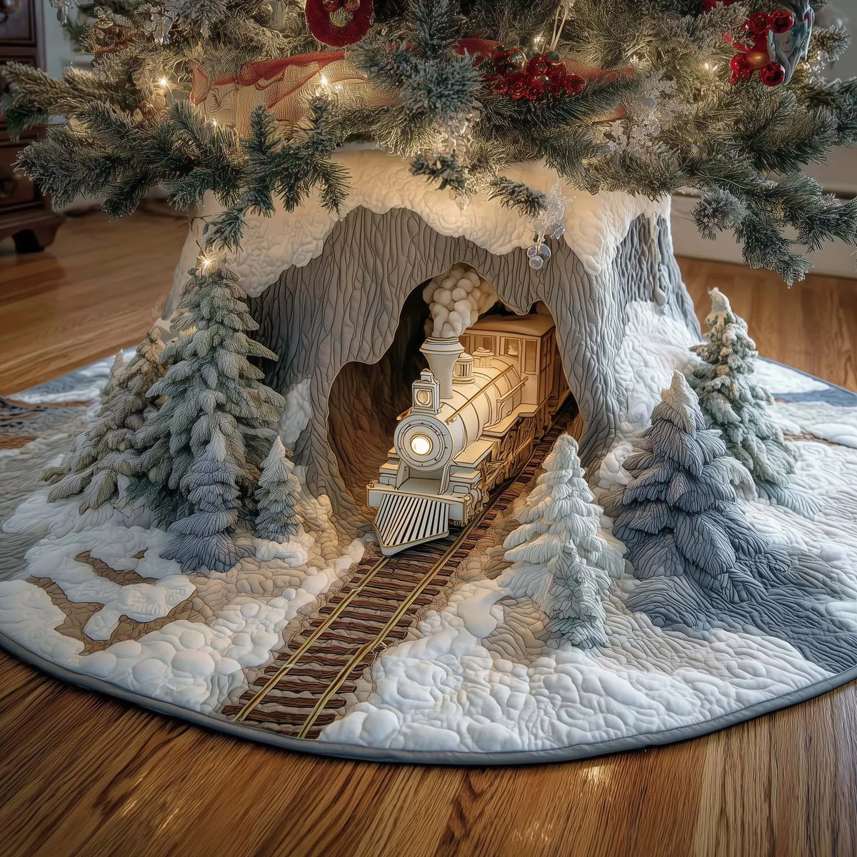 🎄✨ Christmas Special –🎅3D Optical Illusion Christmas Tree Skirt（FREE SHIPPING）