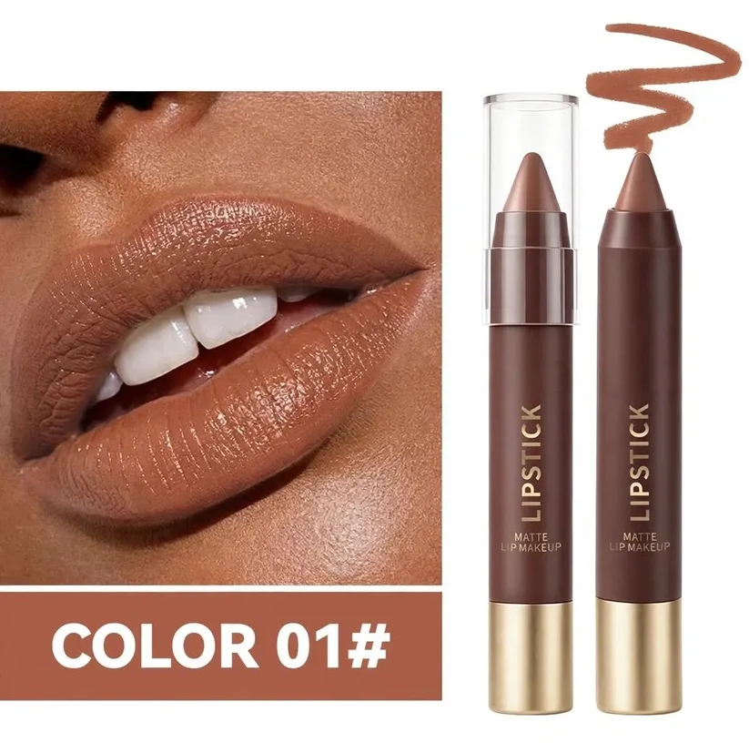 Long-lasting Matte Brown Lipstick