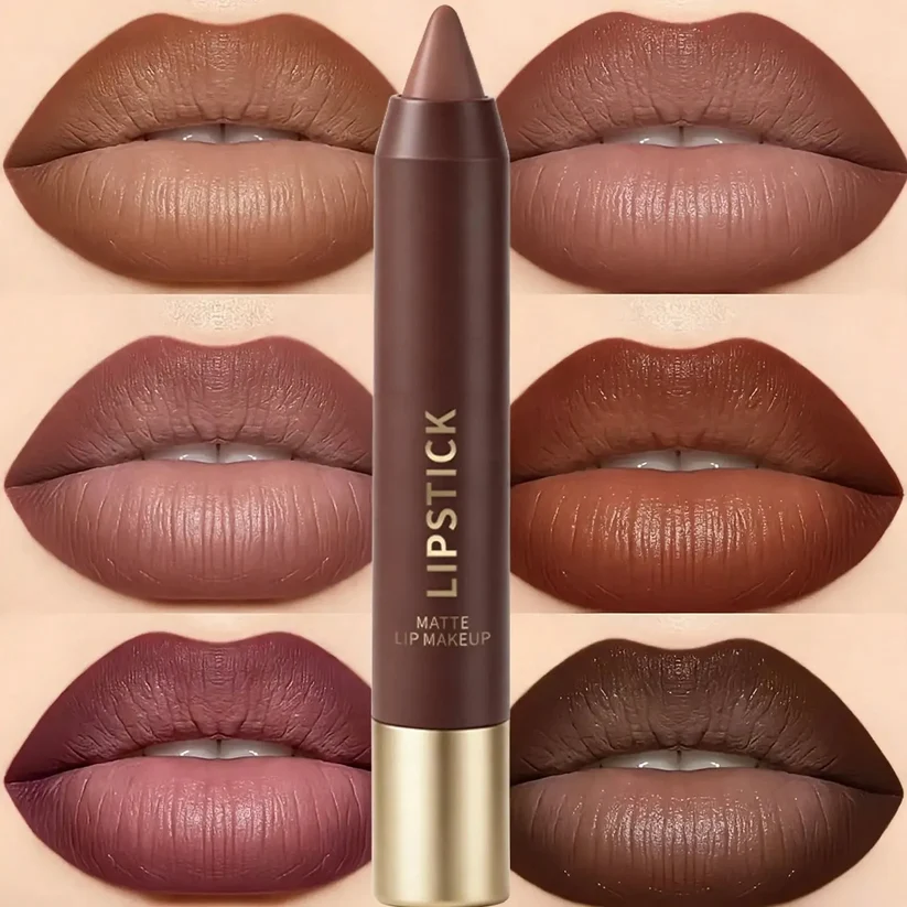 Long-lasting Matte Brown Lipstick